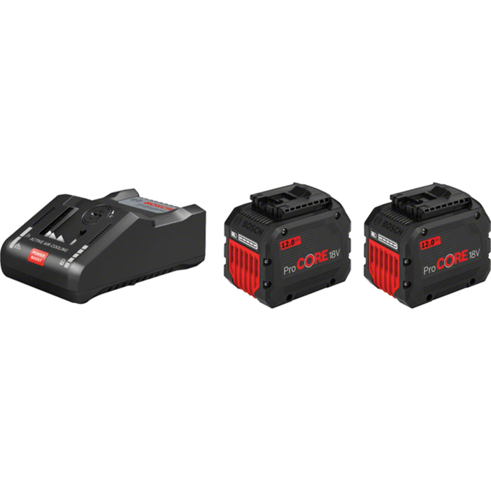 Kit 18V Procore BOSCH - 2 x batteries 18V 12.0Ah + chargeur GAL 1880 CV Pro - 1600A016GY