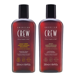 AMERICAN CREW Kit Daily Moisturizing Shampoo 250ml + Conditioner 250ml