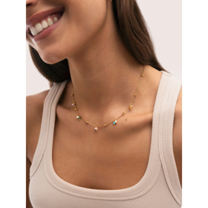 Collana Shamira Dots Acciao Placcato Oro
