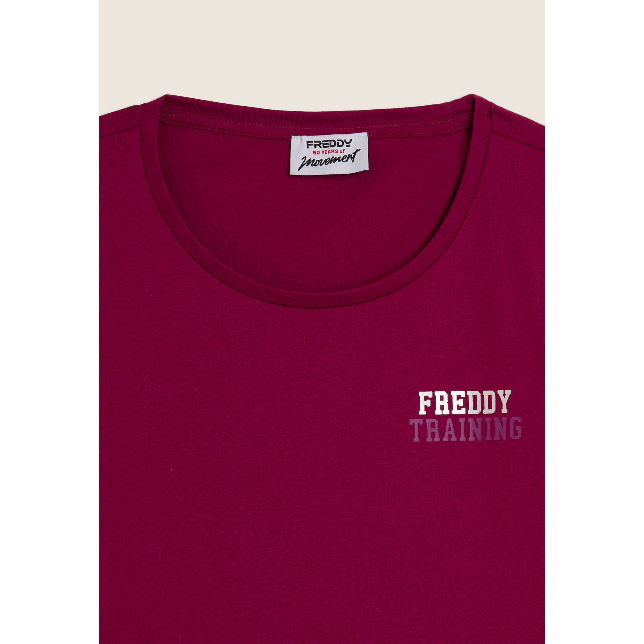 T-shirt Regular Freddy Training con Glitter sul Cuore