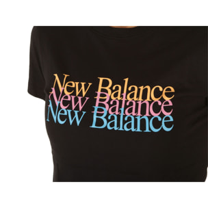 T-Shirt New Balance Essentials Celebrate Tee Nero