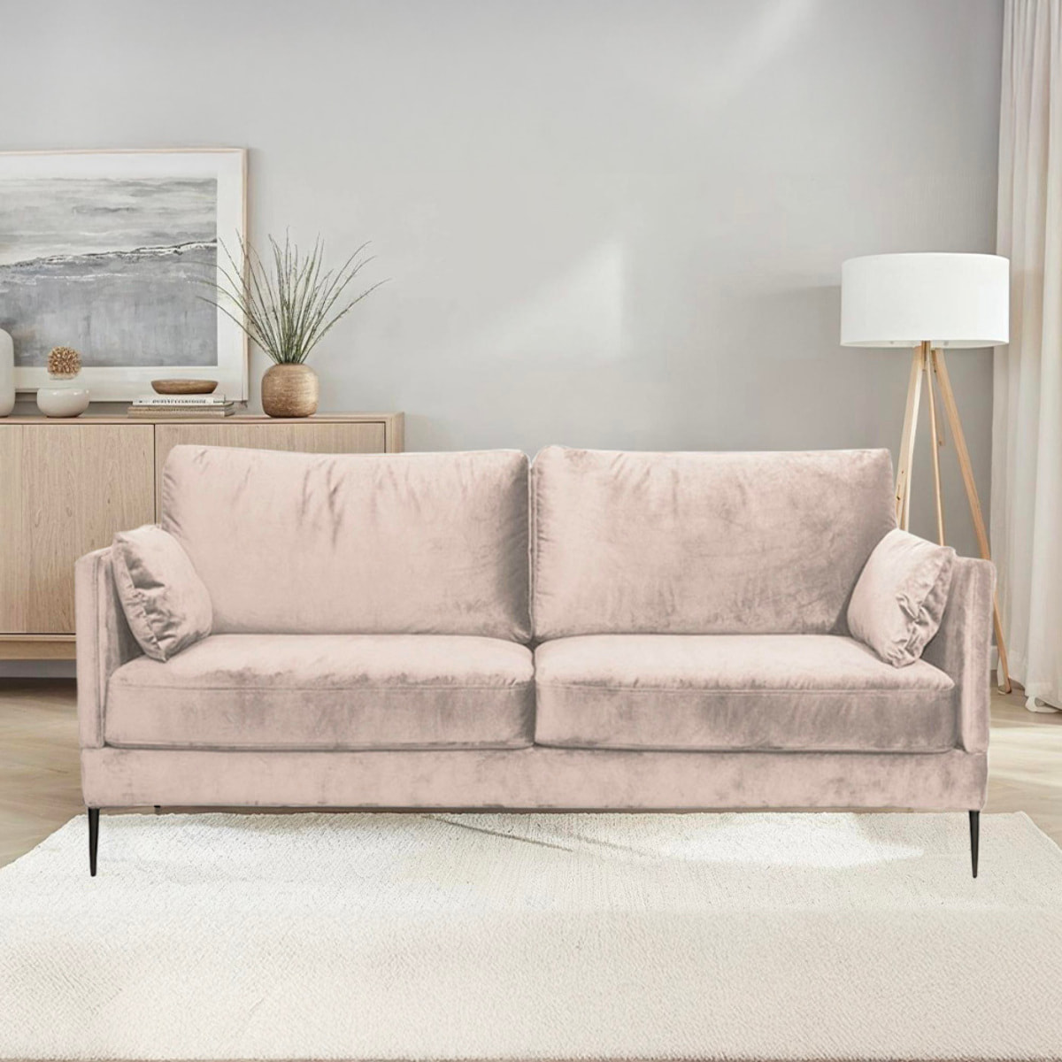 Canapé Velours droit Splendido - 2 Places