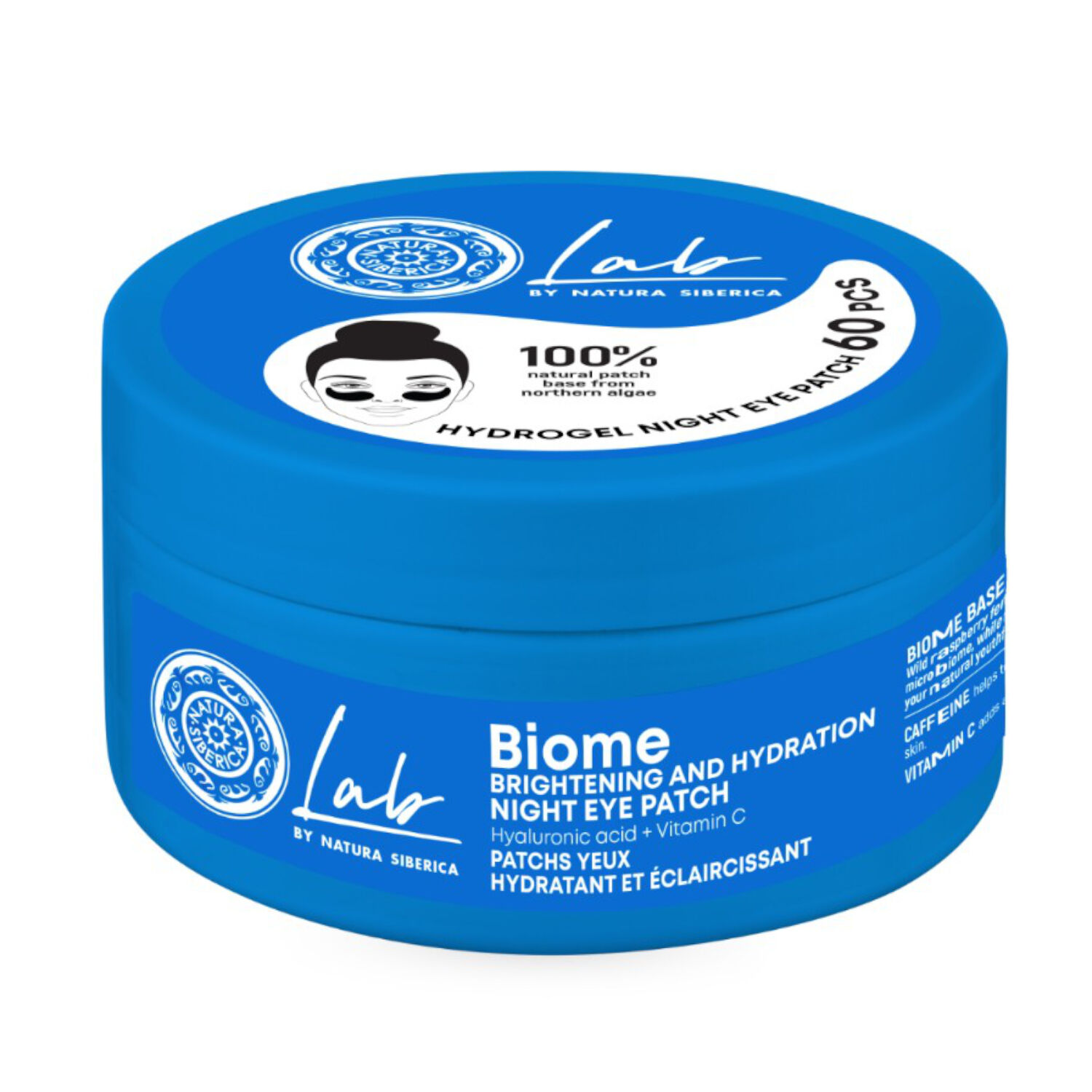 LAB BIOME - Patchs de nuit pour les yeux éclat et hydratation 60 patchs