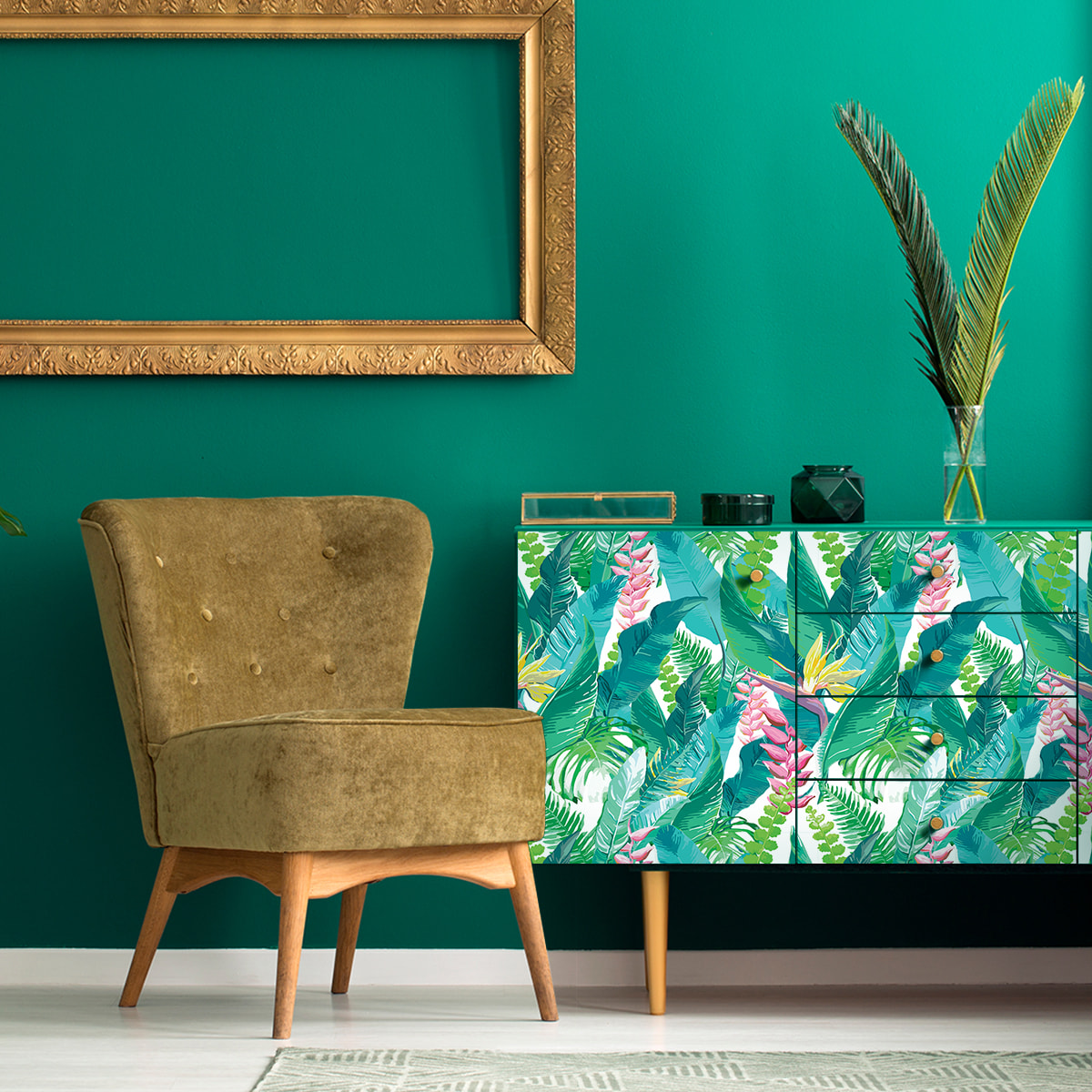 Sticker meuble tropical Tumaraa 60 x 90 cm