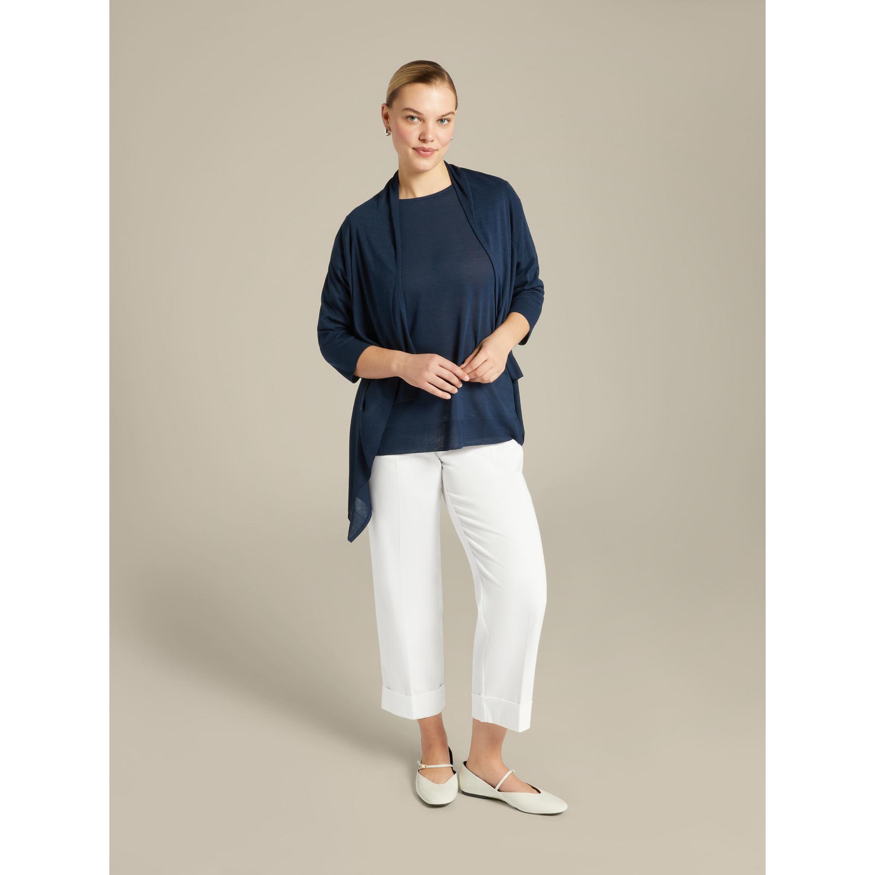 Elena Mirò - Cardigan leggero lungo - Blu