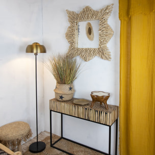 Miroir en branches de teck 80cm