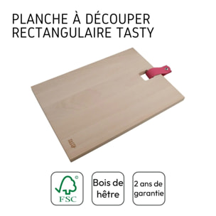 Planche à découper en bois rectangulaire 35 x 25 cm Tasty Green