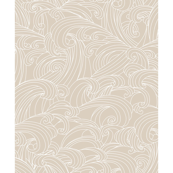 Papier peint vagues japonaises Intissé