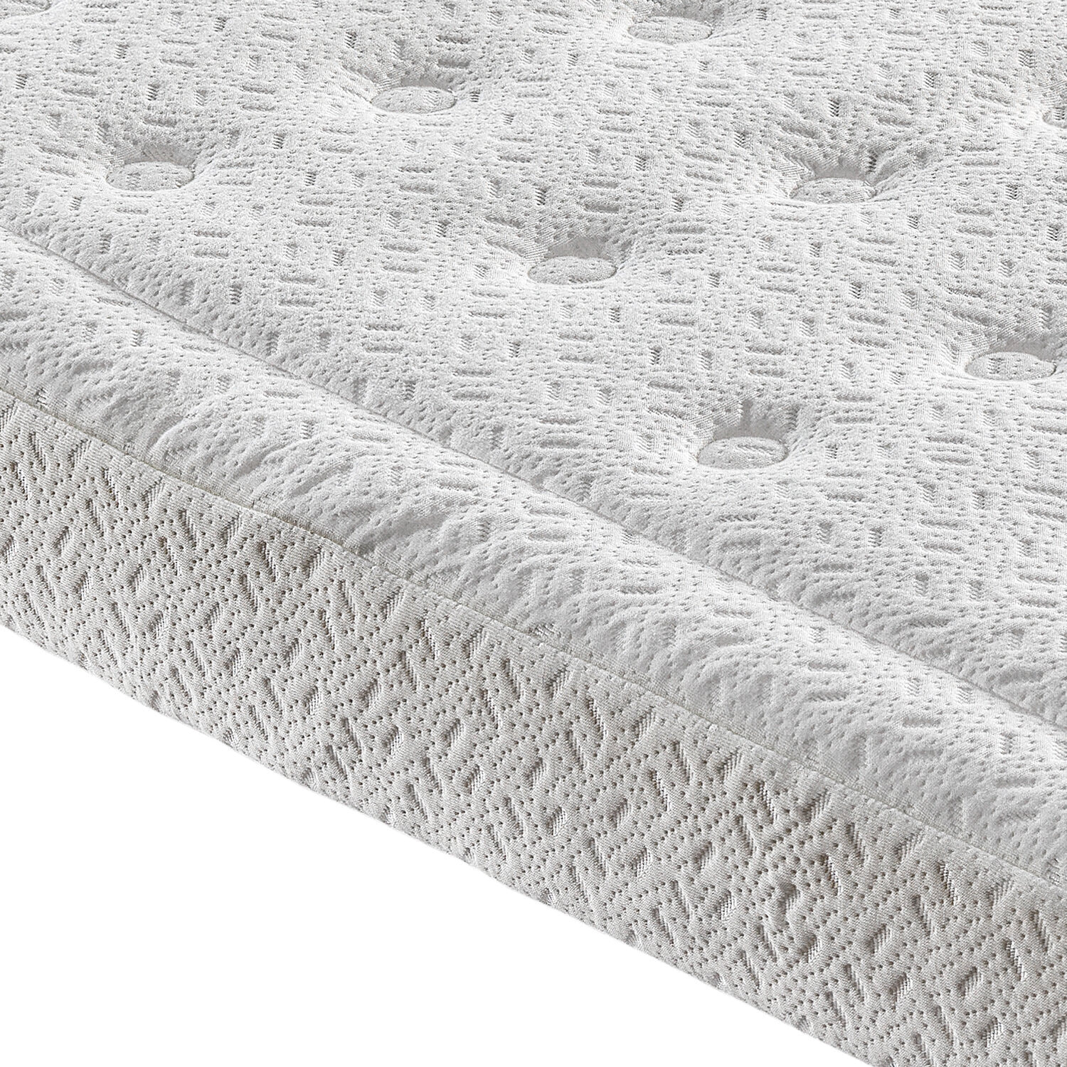 Colchón de Cuna Espuma HR y Visco | 12cm | OEKOTEX | Funda Extraíble | Transpirable | BabyUltra