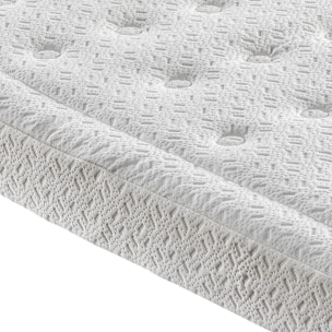 Colchón de Cuna Espuma HR y Visco | 12cm | OEKOTEX | Funda Extraíble | Transpirable | BabyUltra