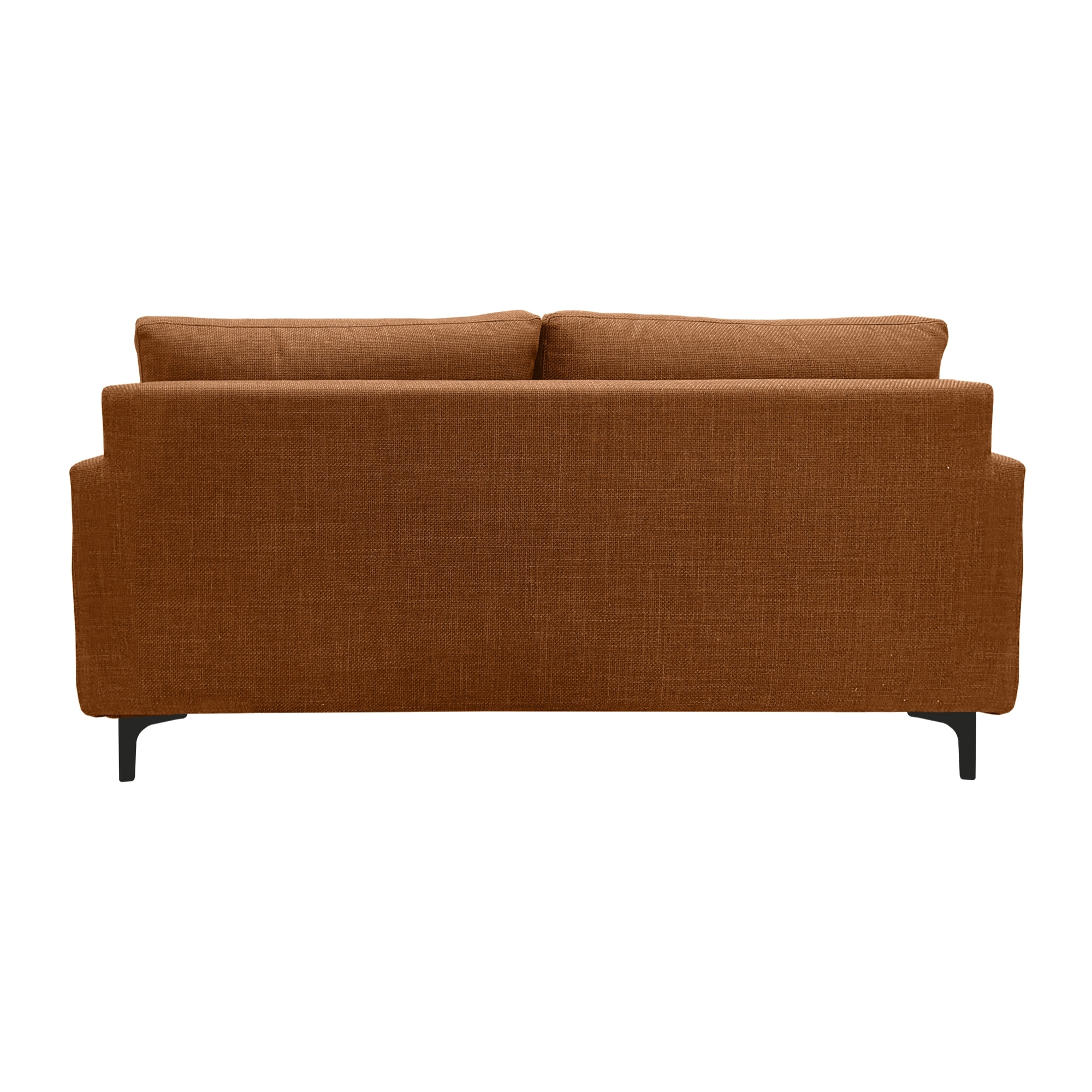 Canapé 3 pl WIMY 167 cm fixe tissu Terracotta - 100% déhoussable - Fab. France