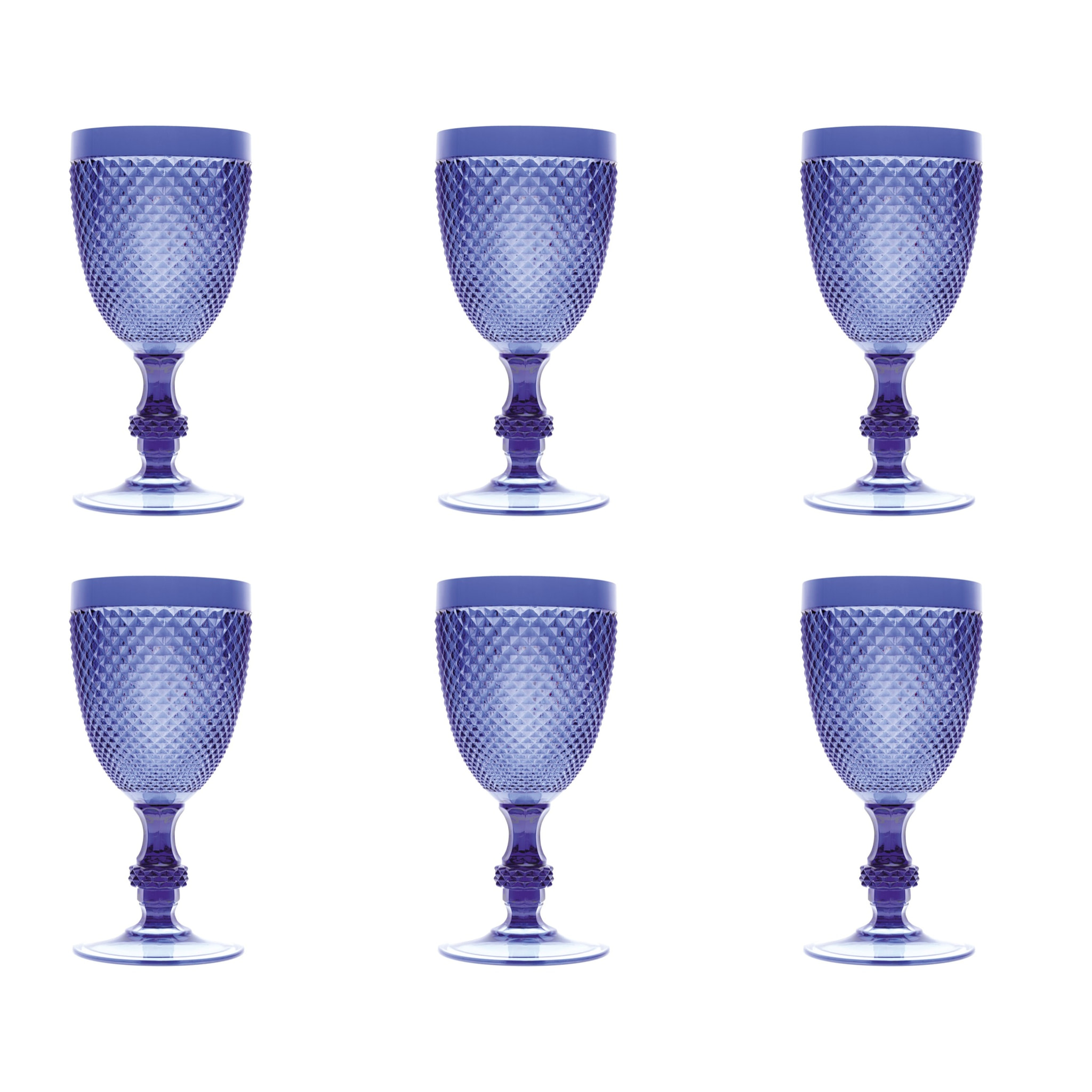 Set 6 Calici Excelsa – Diamond, Plastica Blu 39 cl