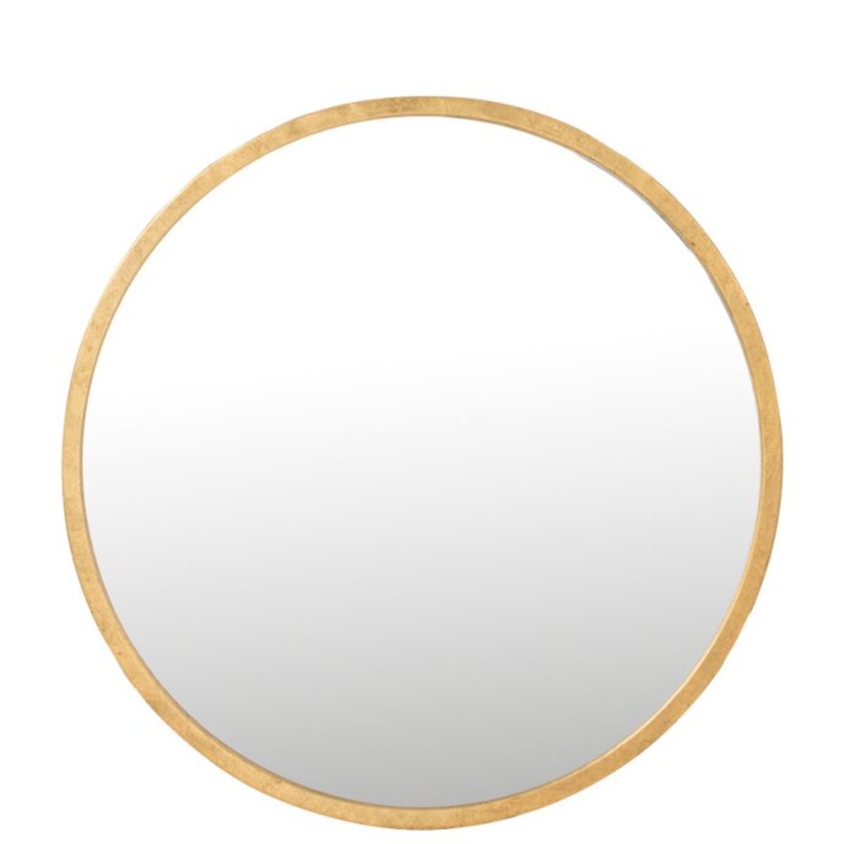 J-Line Miroir Mona Rond Metal/Verre Or Small