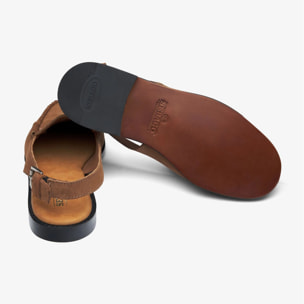 Sebago - Sandali Donna Marrone - Dan Sandal Flesh Out Woman