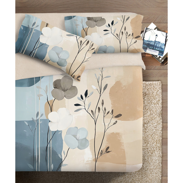 Parure copripiumino fotografico Piazzato Fine Art 2 piazze Disegno Fresia