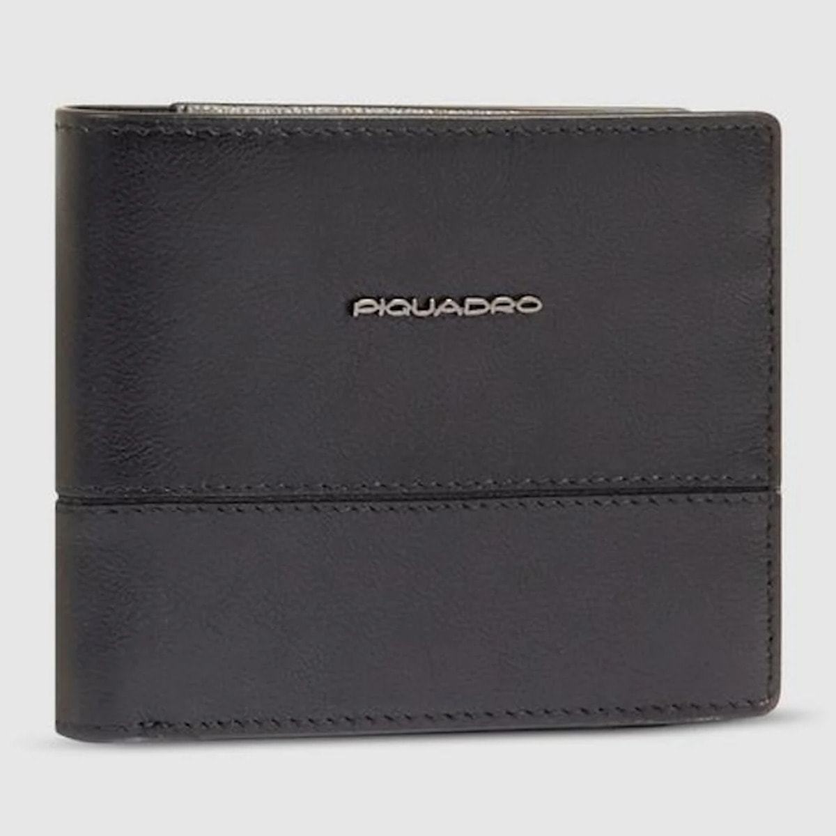 Piquadro Portafogli con portamonete, porta carte di credito, volantino staccabile e protezione RFID