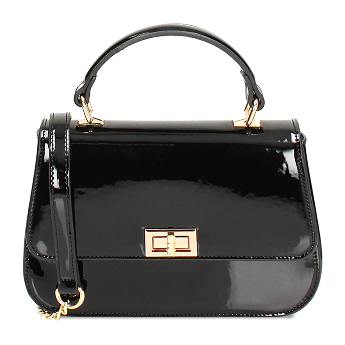 Minibag nera in vernice