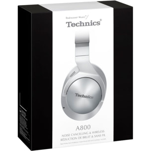 Casque TECHNICS EAH-A800E-K Argent Métal