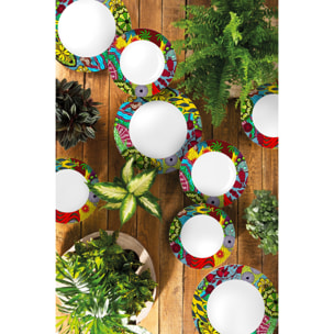 Servizio piatti 18 pezzi Excelsa – Afrique, Porcellana Multicolore