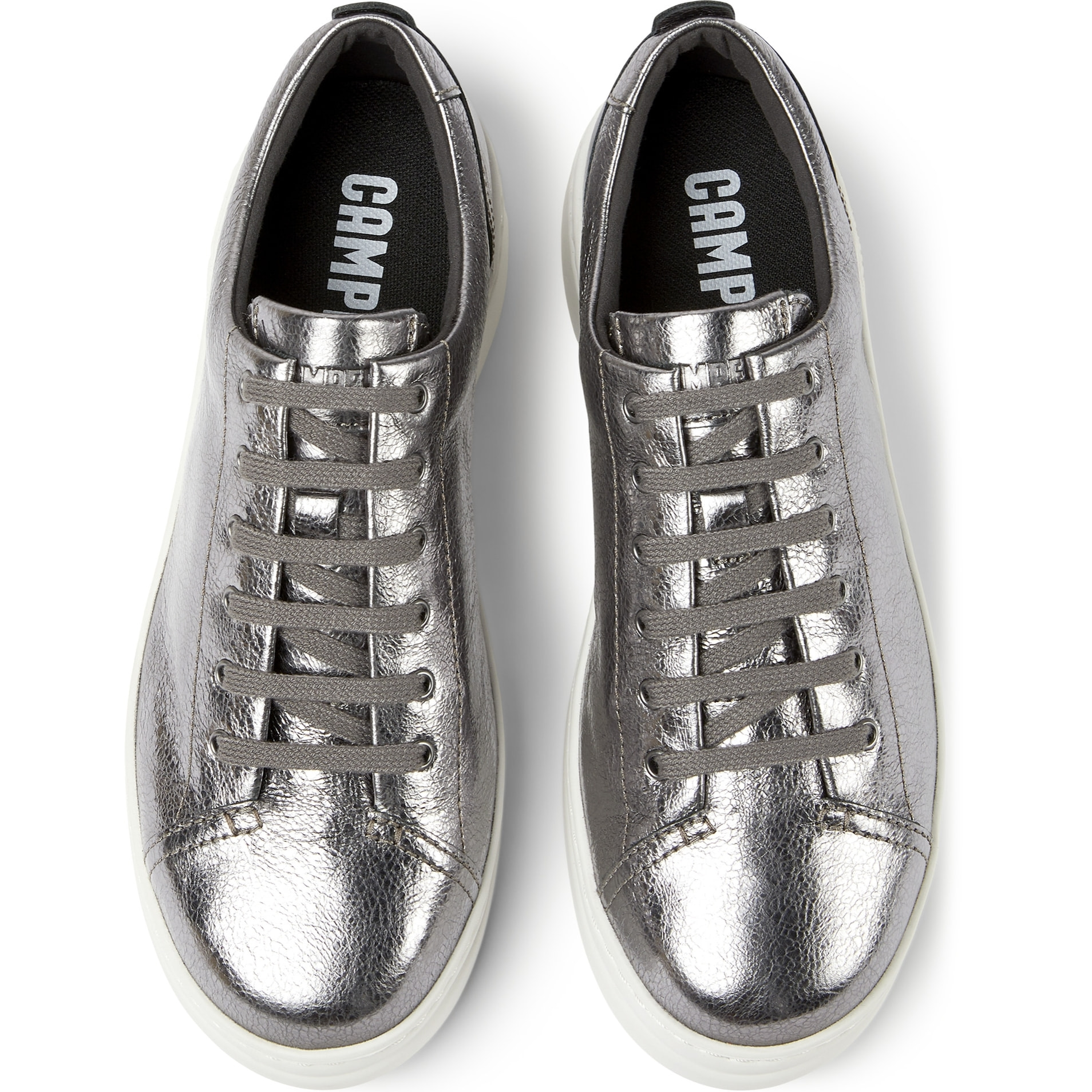 Sneakers - CAMPER Runner Up - Argentato - Pelle liscia