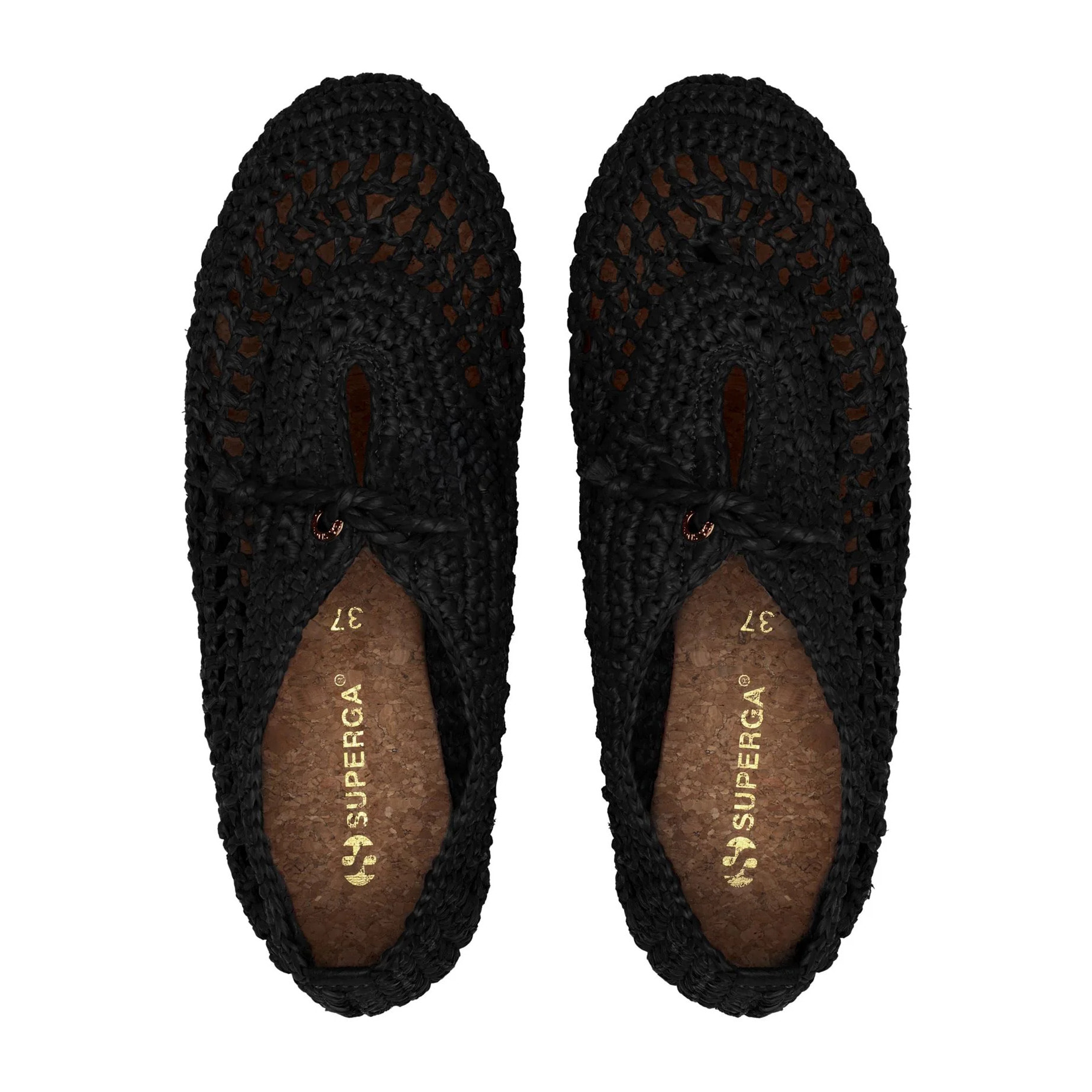 Superga - Bailarinas Mujer Negro - 3021 CROCHET BALLERINA