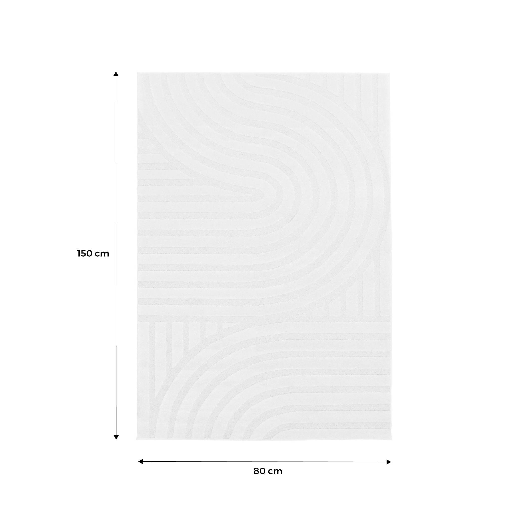 Tapis intérieur motifs arches crème BLAKE