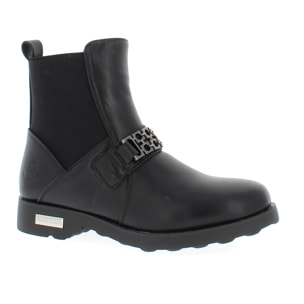 Armata di Mare Scarpe Donna Chelsea Boots con Decorazione Fibbia in Metallo AMD W52C60 Black