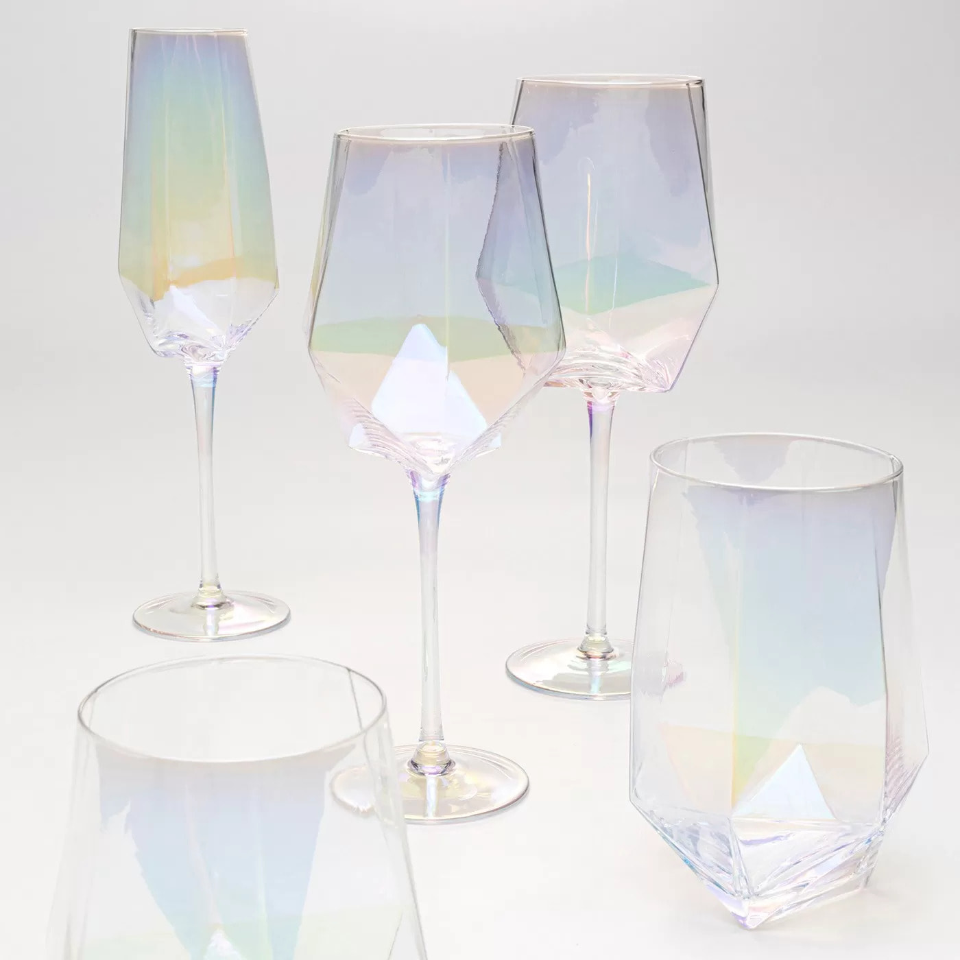 Verres à vin rouge Diamond set de 4 Kare Design