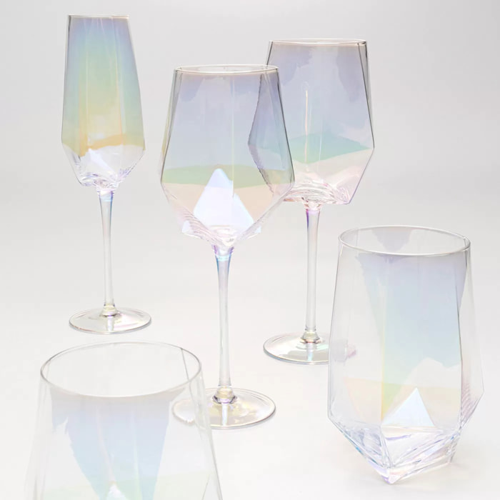 Verres à vin rouge Diamond set de 4 Kare Design