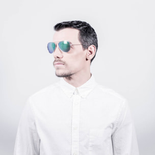 Gafas de sol PALO ALTO SAN DIEGO - Metal dorado / Revo verde