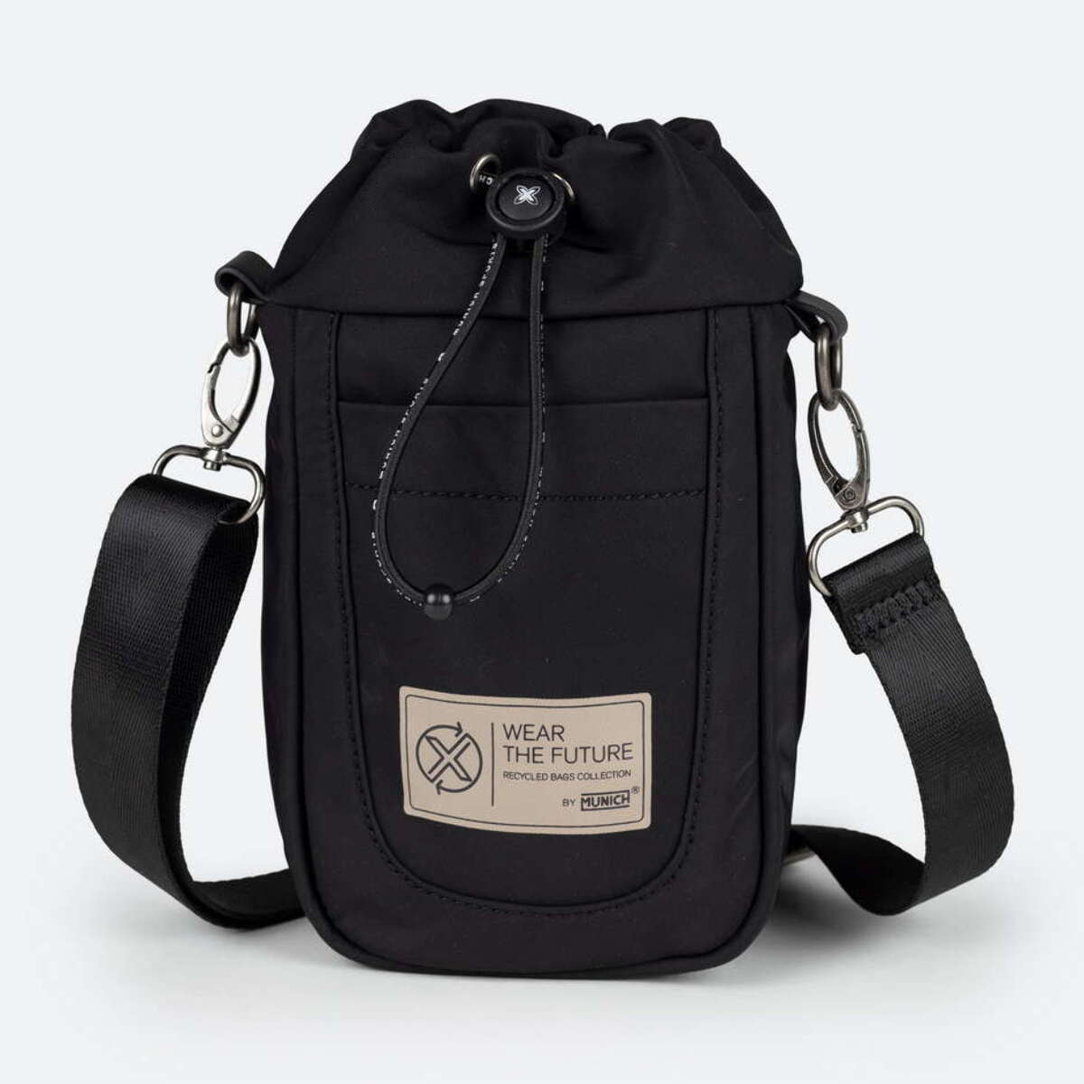 BOLSO RECYCLED X 2.0 CROSBODY SLIM BLACK