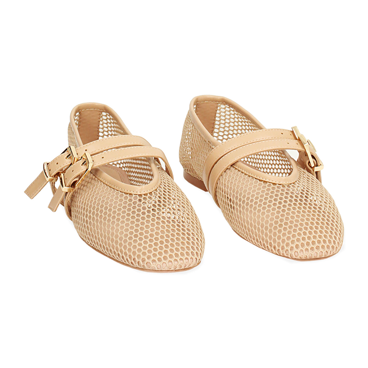 Ballerine donna beige traforate