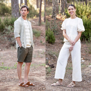 Sandalias N5682 NOBUCK LAVADO MALVA/ BARE SANDALS color Malva