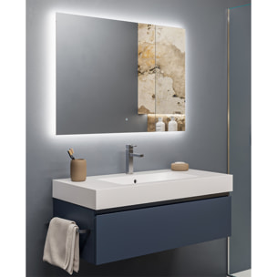 MOBILE DA BAGNO ZEFIRO 100 MONO BLU OCEANO- 4 PEZZI