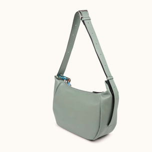 Bolso Hobo Verde Agua con Asa Ajustable y Charms CHARMS HOBO AQUA