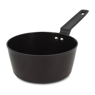 Casserole antiadhésive en aluminium noir 18cm - tous feux FIRST