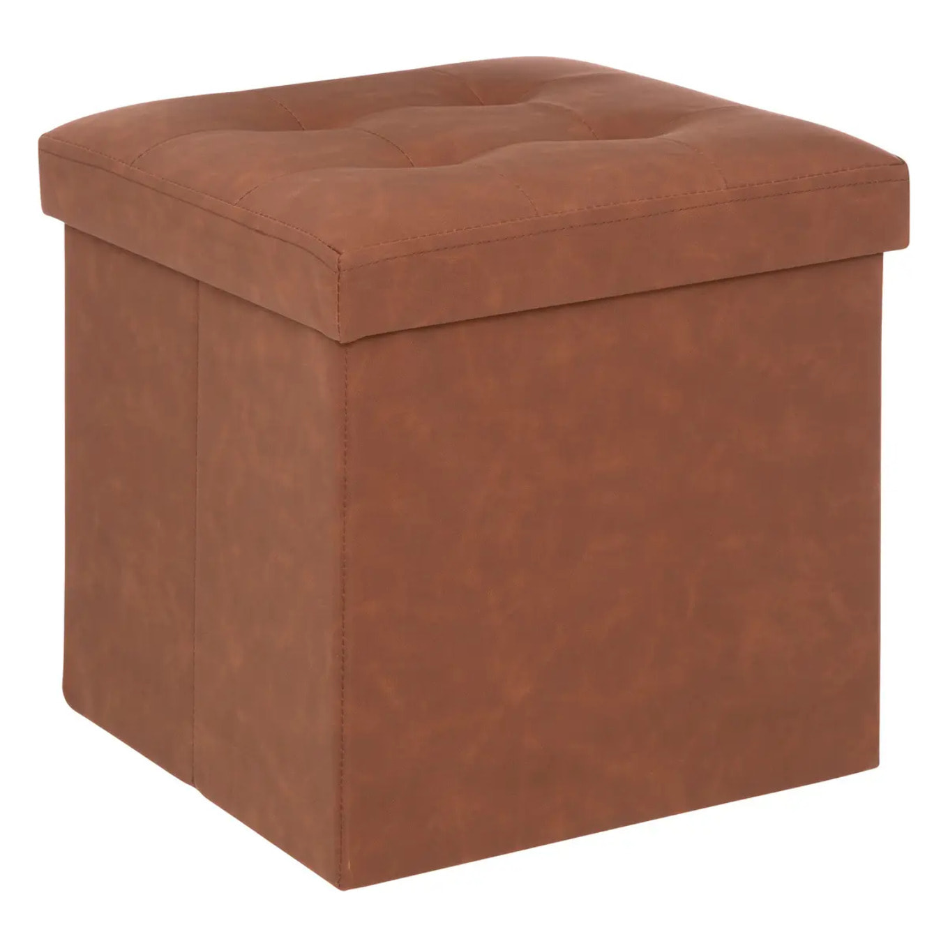 Pouf pliant "Soren" - bois - marron