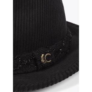 Cappello Fedora Velluto a Coste LC Leopardo