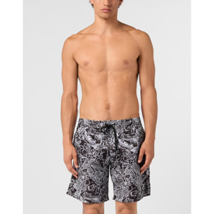 PHILIPP PLEIN Swimming Shorts Skull All-Over