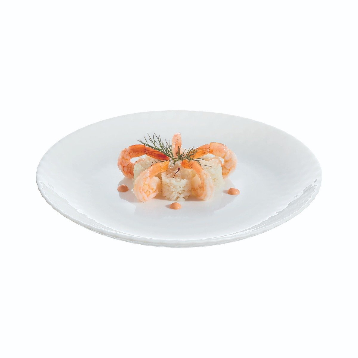 Piatto da dessert bianco 19 cm Pampille - Luminarc