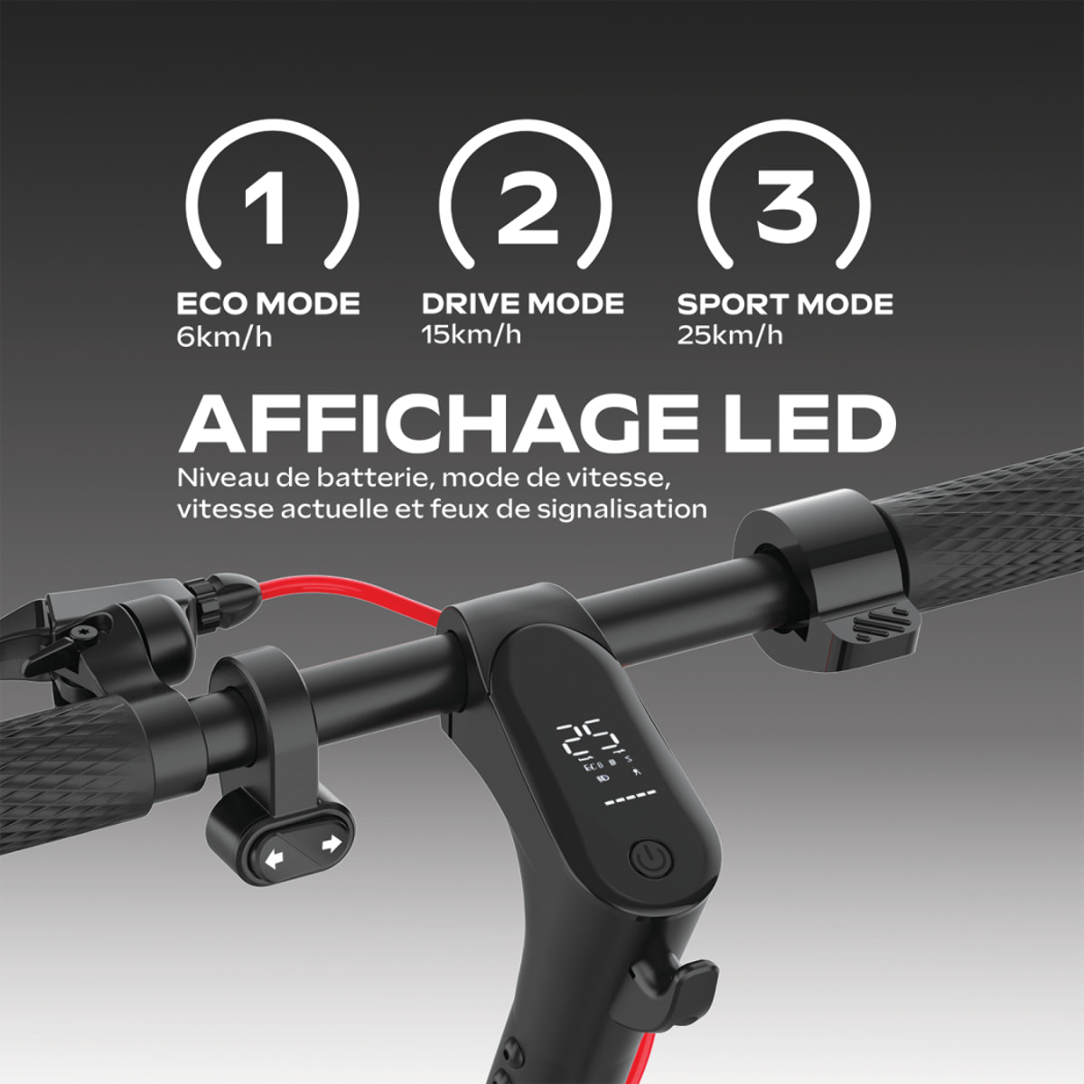 Trottinette électrique UrbanGlide Ride 85 Lite – 25 km/h, autonomie 20 km, pneus 8,5 pouces