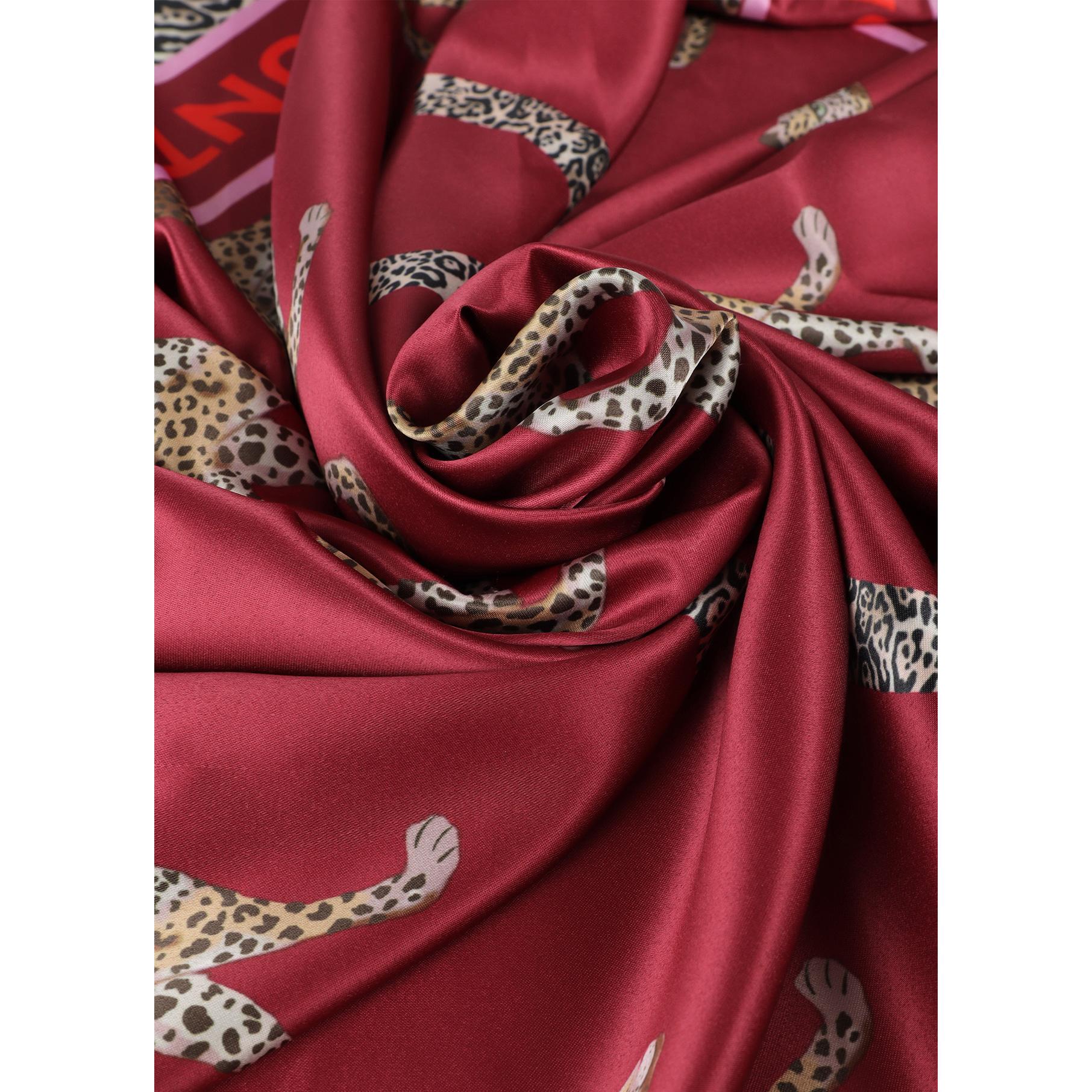 Foulard stampato LC e leopardi