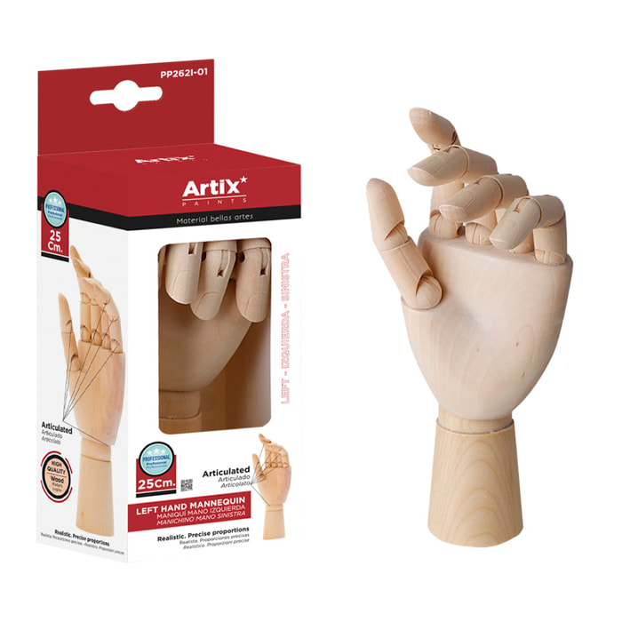 MANIQUI MANO IZQUIERDA 25,5CM