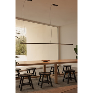 VICO 1150 Lampada sospensione nera con canopy di superficie