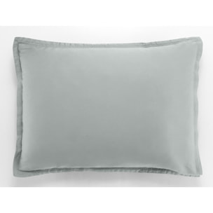 Paire de TAIE D'OREILLER 1PCS 50X70CM 100% SATIN DE COTON 105 FILS CELADON