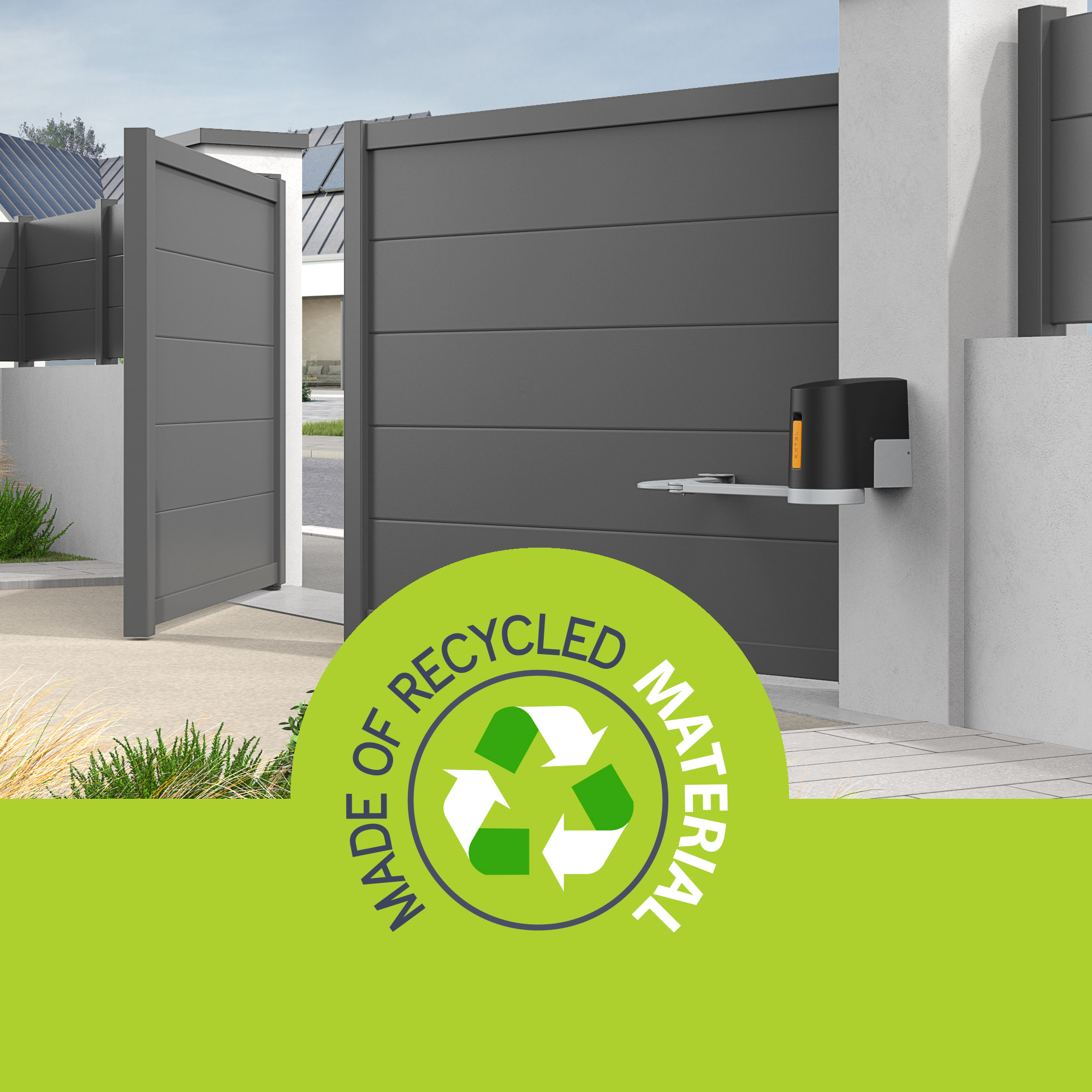 Motorisation connectée à bras articulés pour portail battant : 2.5m/250kg par battant - XB250 + 2 télécommandes OFFERTES - Extel Umii