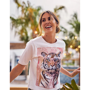 Camiseta Manga Corta Rosa Claro - Tigrali