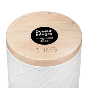 Boîte à spaghettis métal "Scandinave Nature" blanc