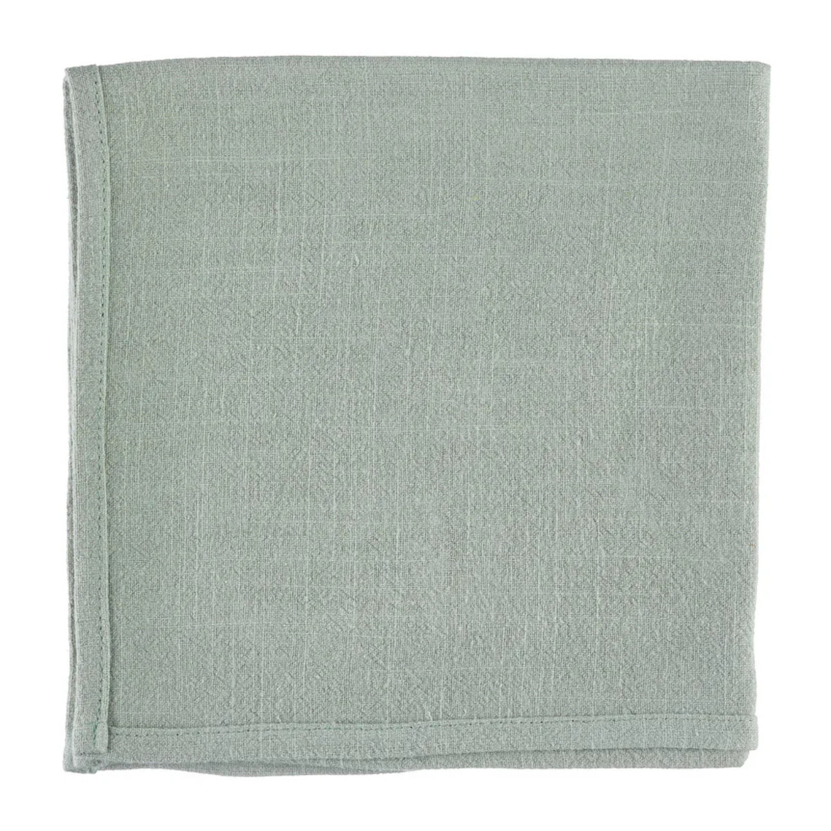 Serviette de table - 6 pièces - Lin et coton vert pâle
