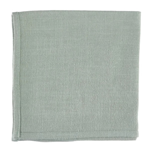 Serviette de table - 6 pièces - Lin et coton vert pâle